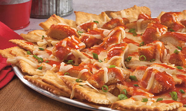 Cheesy Buffalo Chicken Nachos